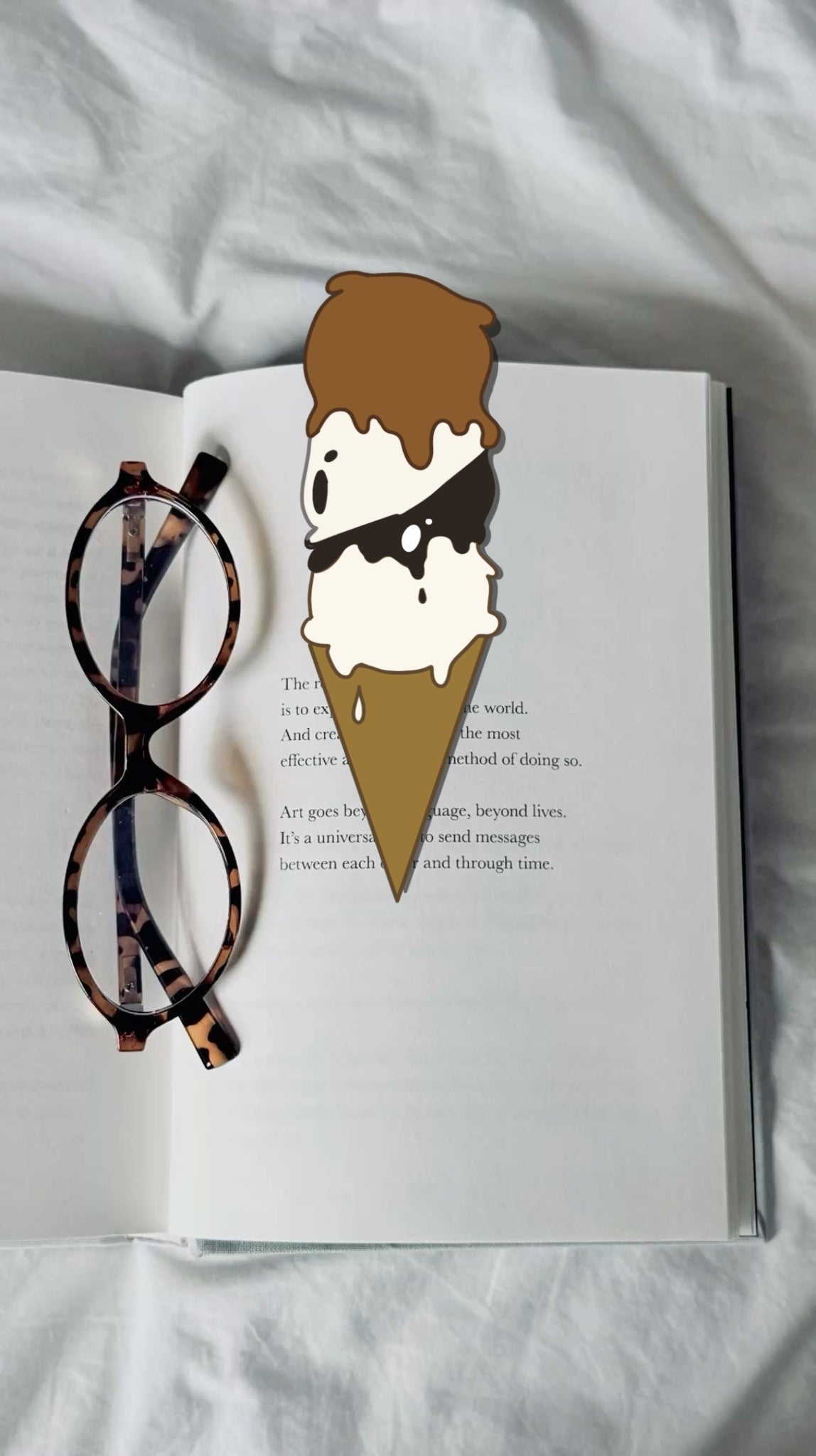 3D Ice-cream Bookmark