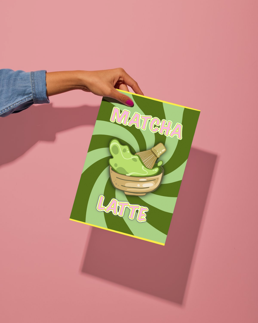 Matcha latte poster