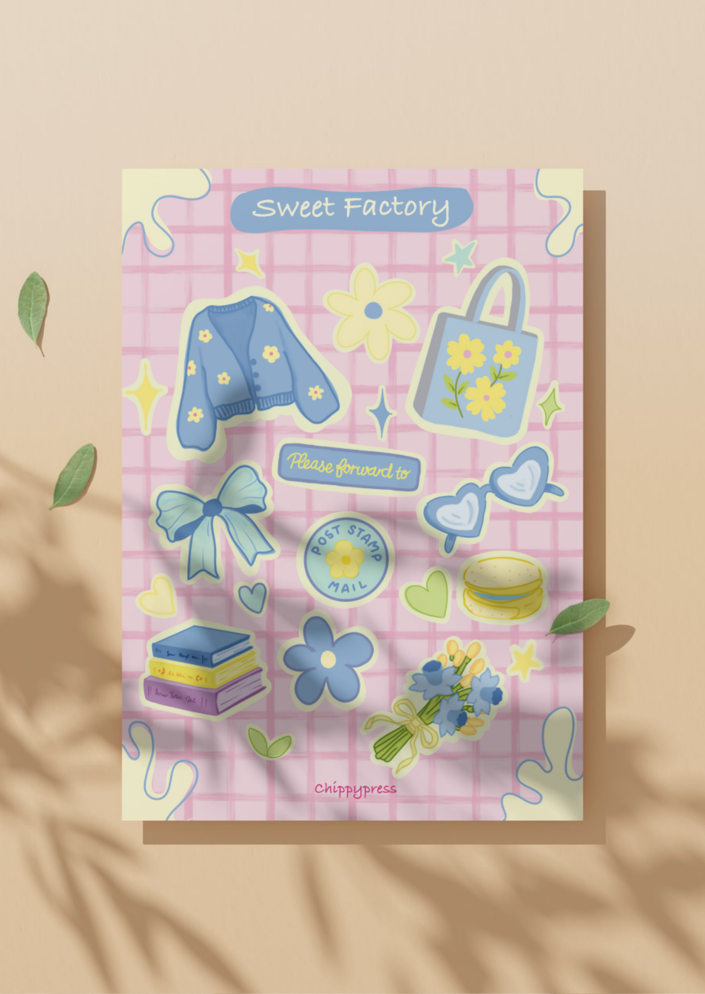 Sweet factory sticker sheet