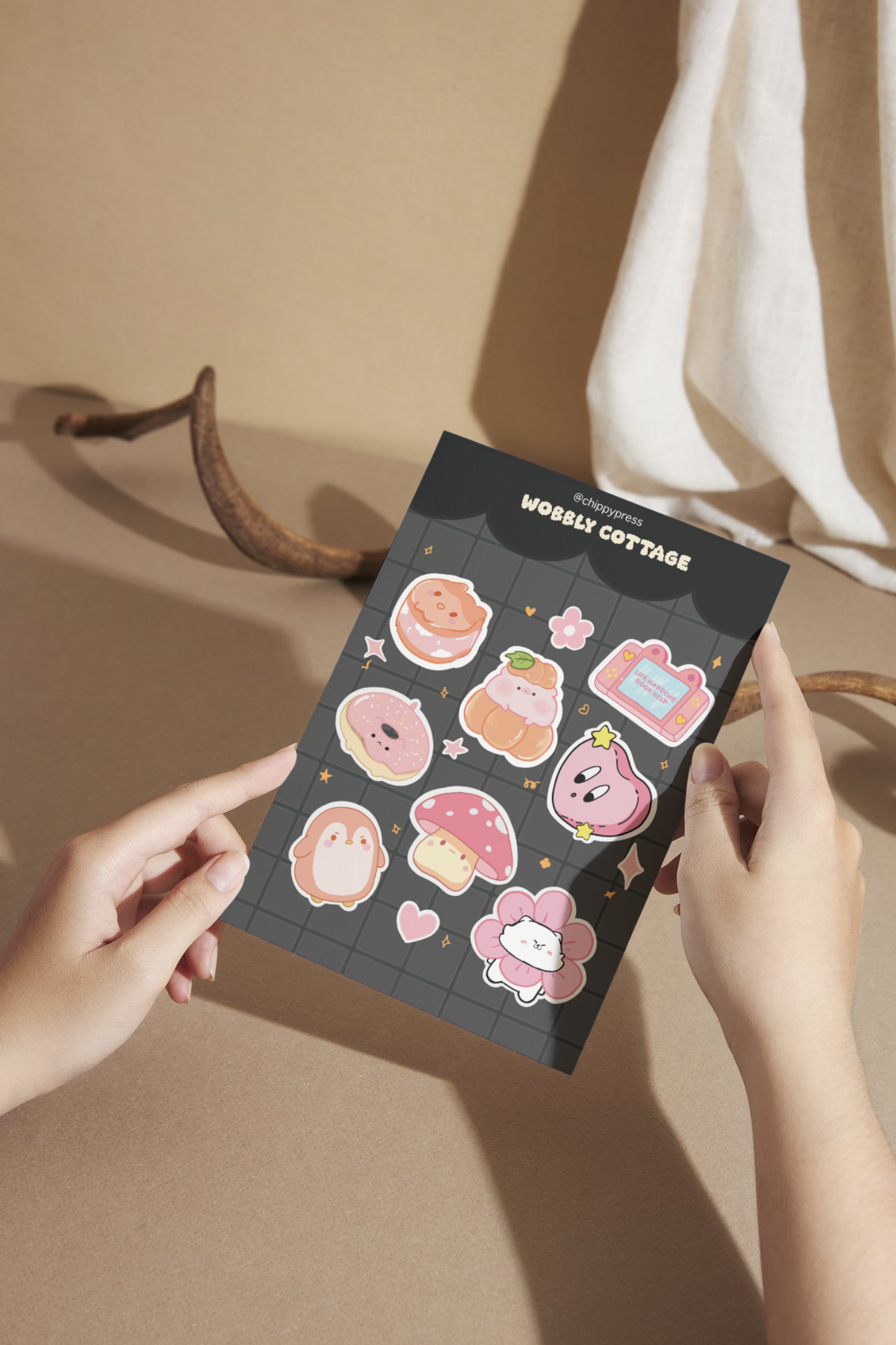 Wobbly cottage Sticker Sheet
