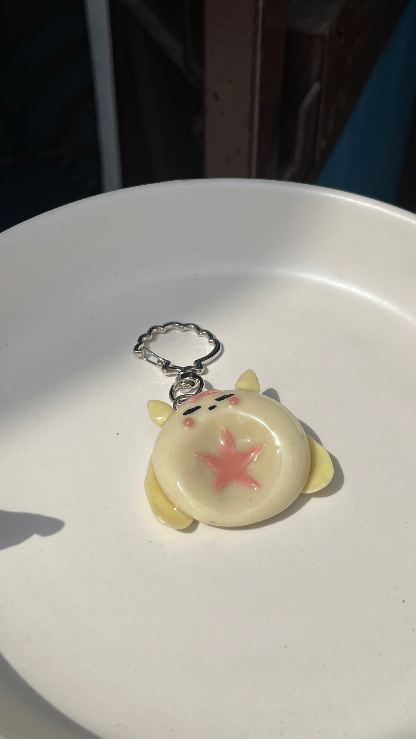 Butter bunny with star worry stone