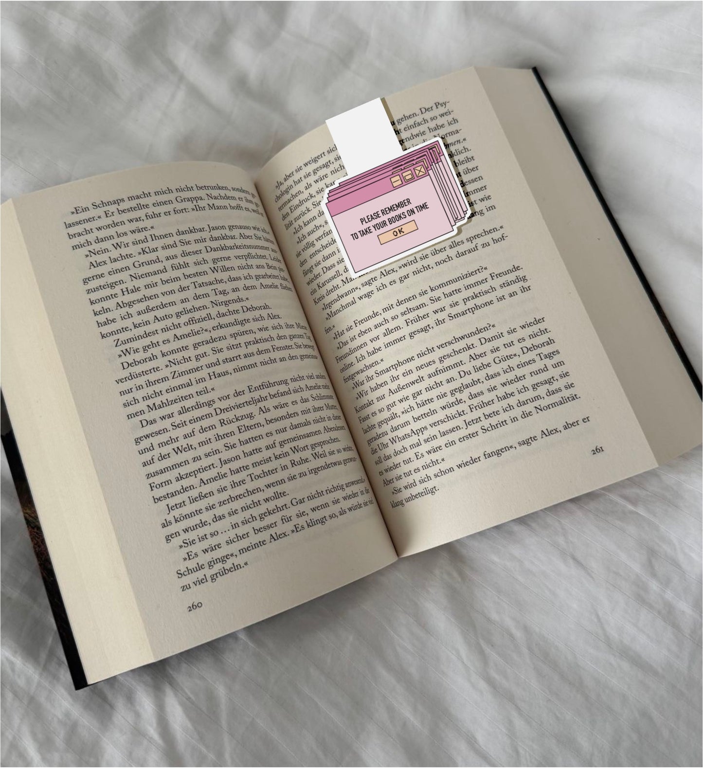 Please Remember to Take Your Books on Time Magnetic Bookmark