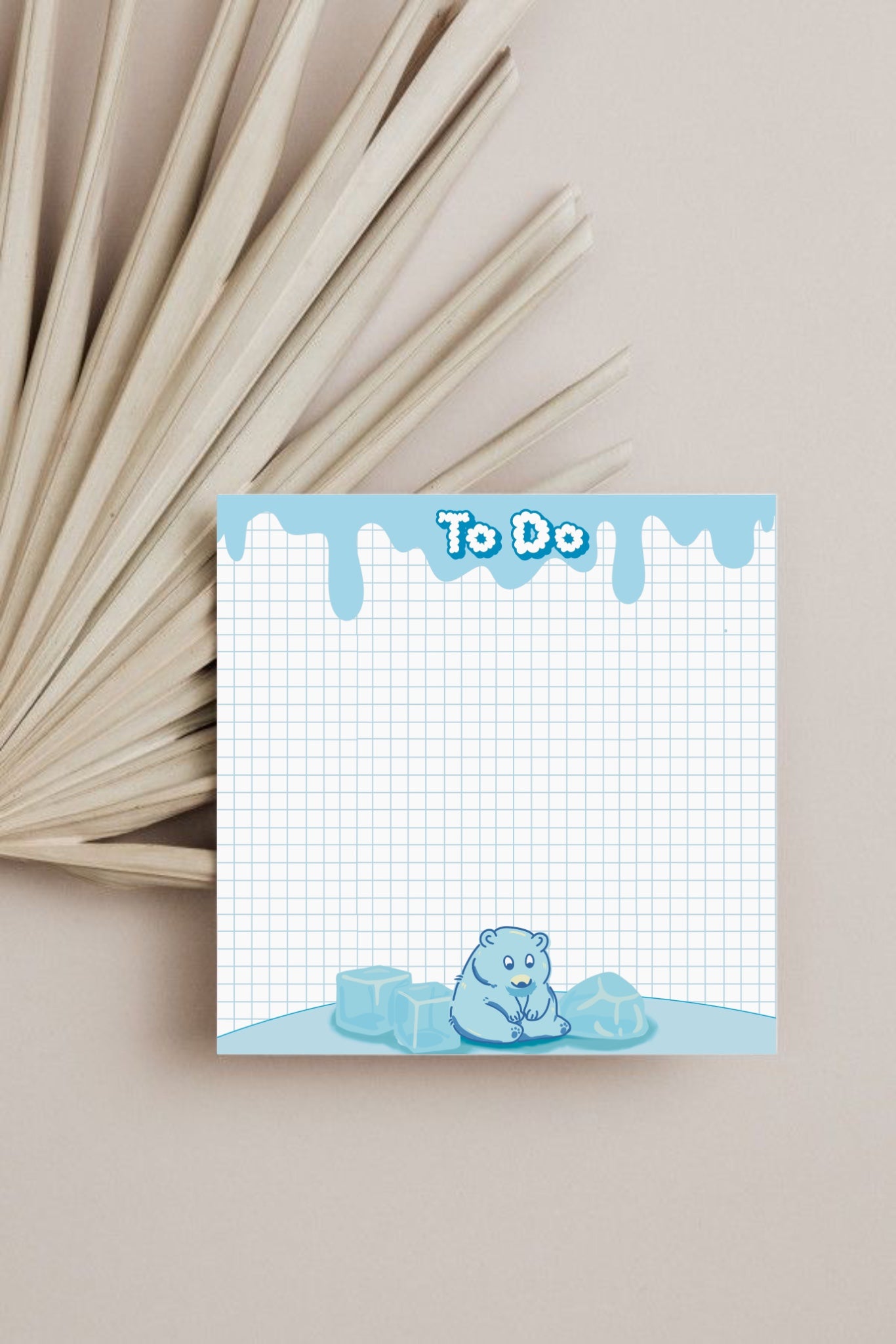 Polar bear in Snow magnetic notepad