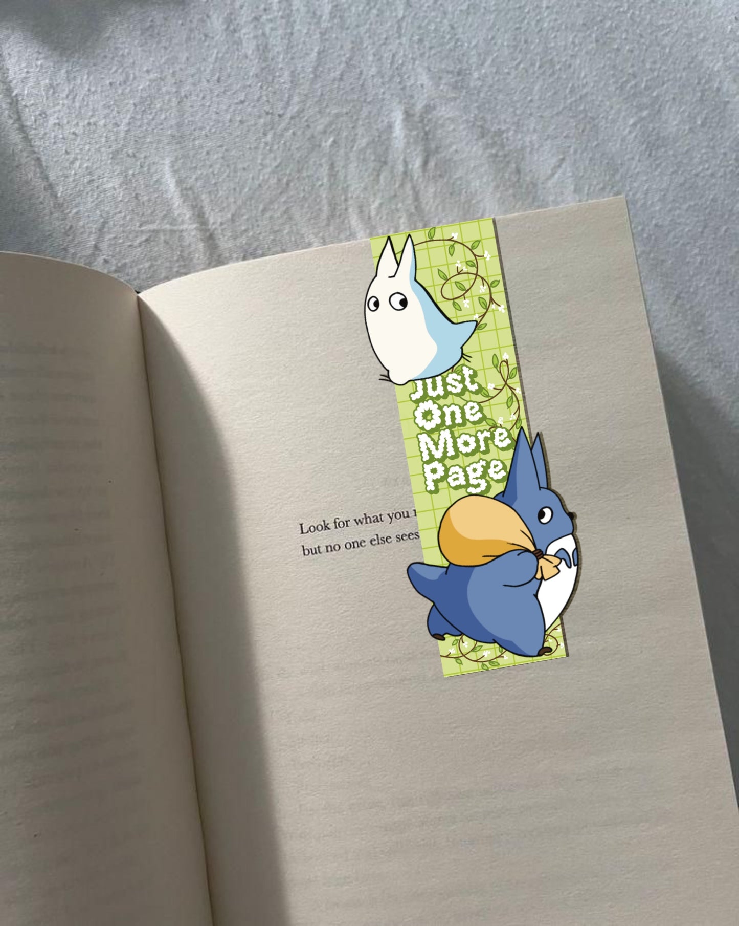Totoro's just one more page Magnetic Bookmark