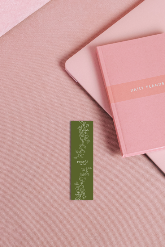 Leaves line art magnetic Bookmark