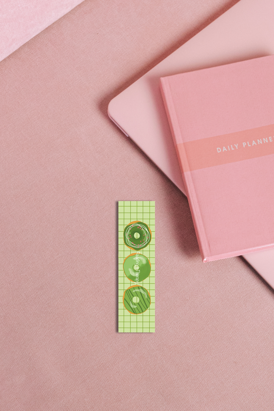 Three green donuts magnetic Bookmarks