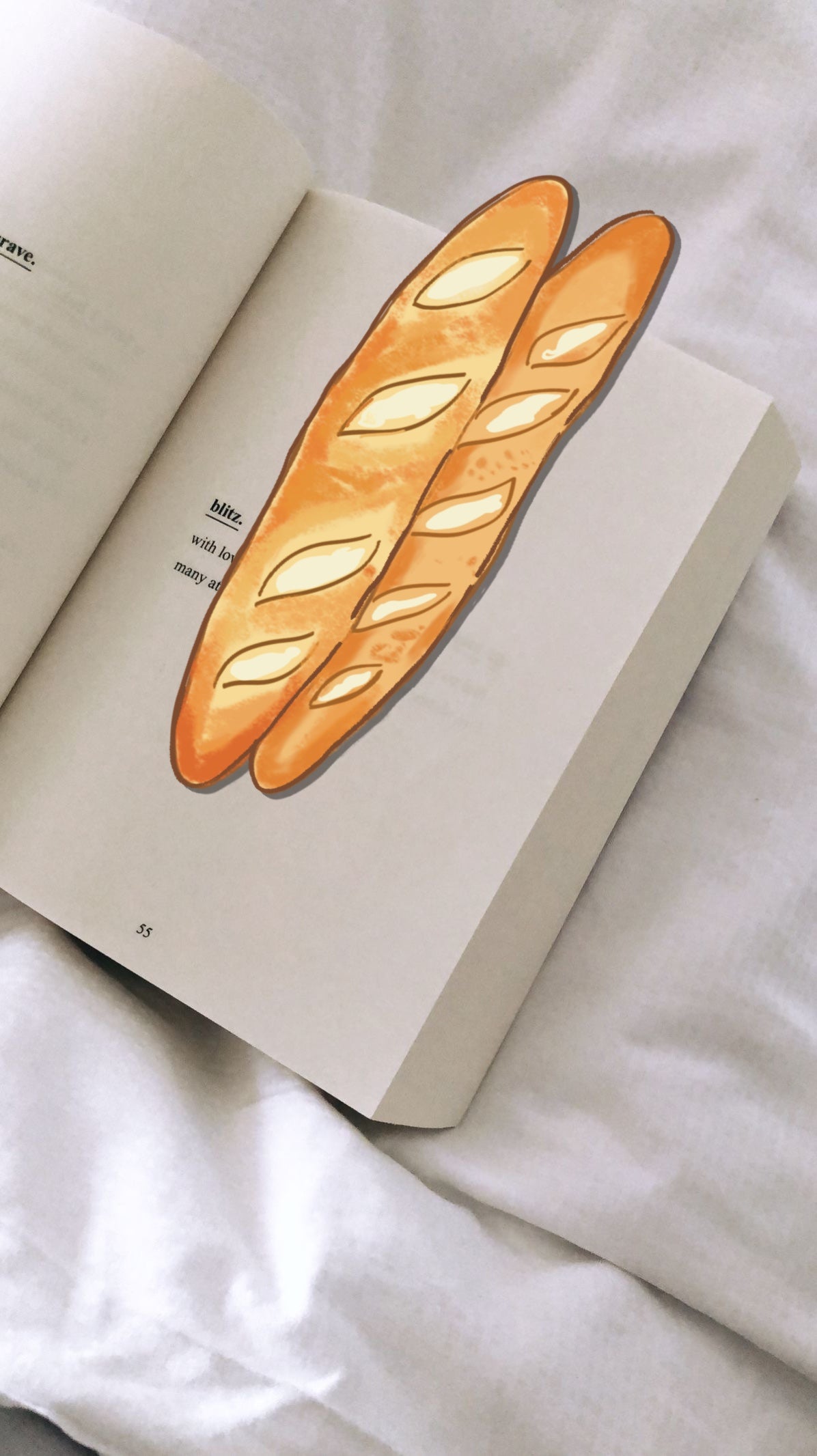 3D bakery bread Bookmark
