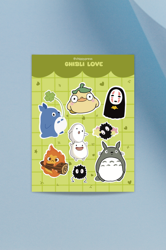 Ghibli Love Sticker Sheet
