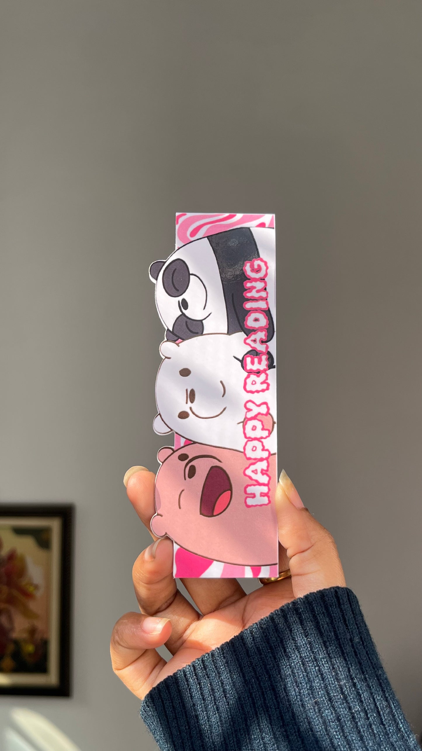 3 Bear friends Magnetic Bookmark