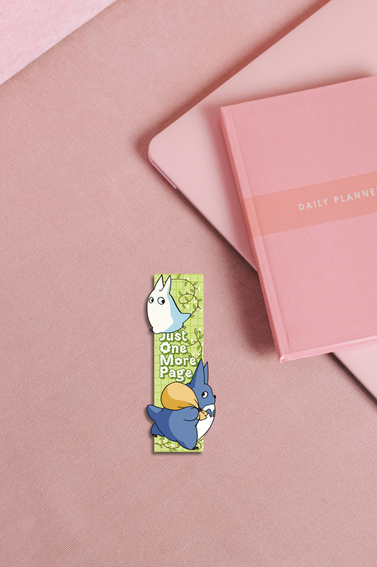 Totoro's just one more page Magnetic Bookmark