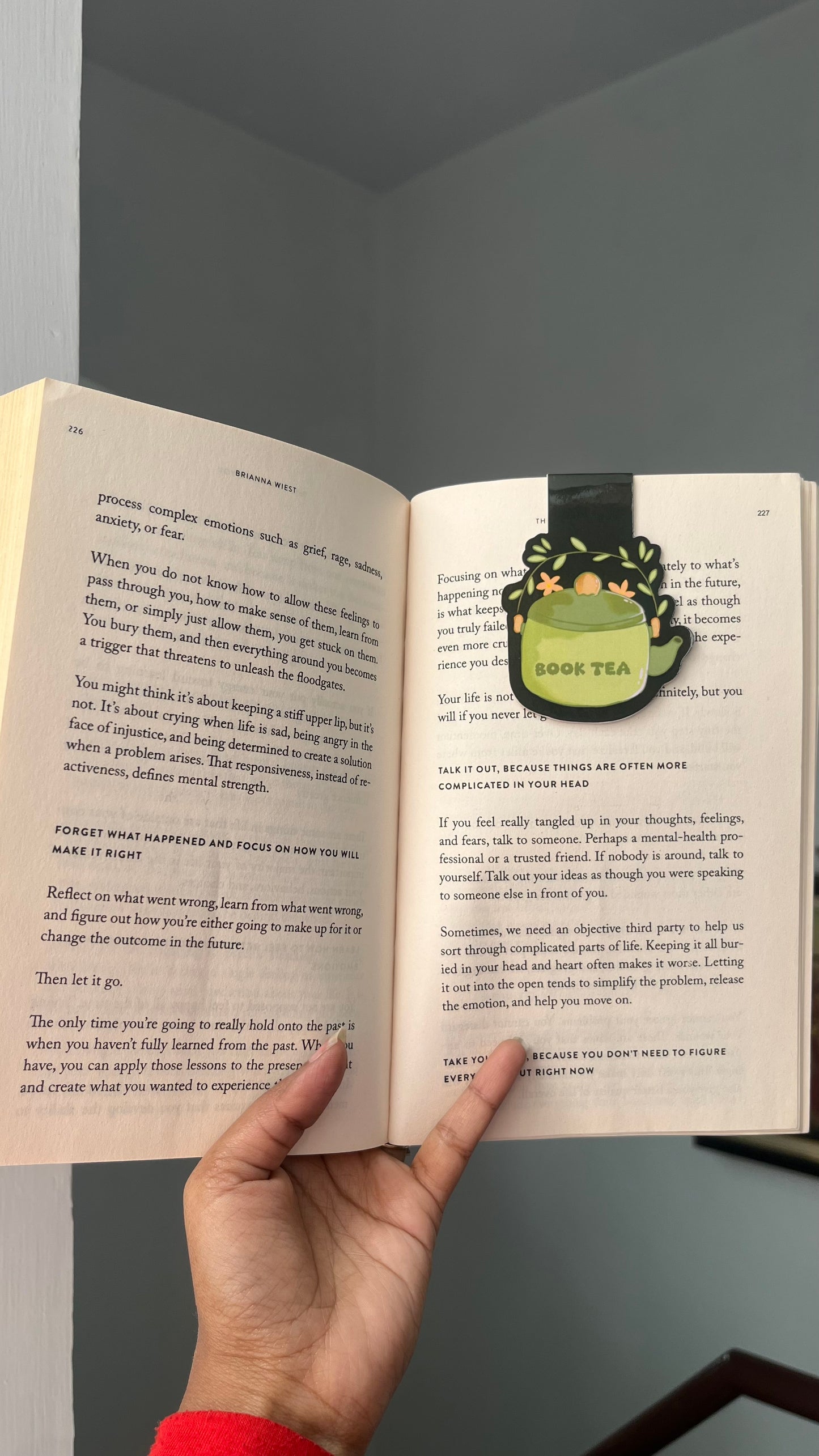 Book Tea Magnetic Bookmark