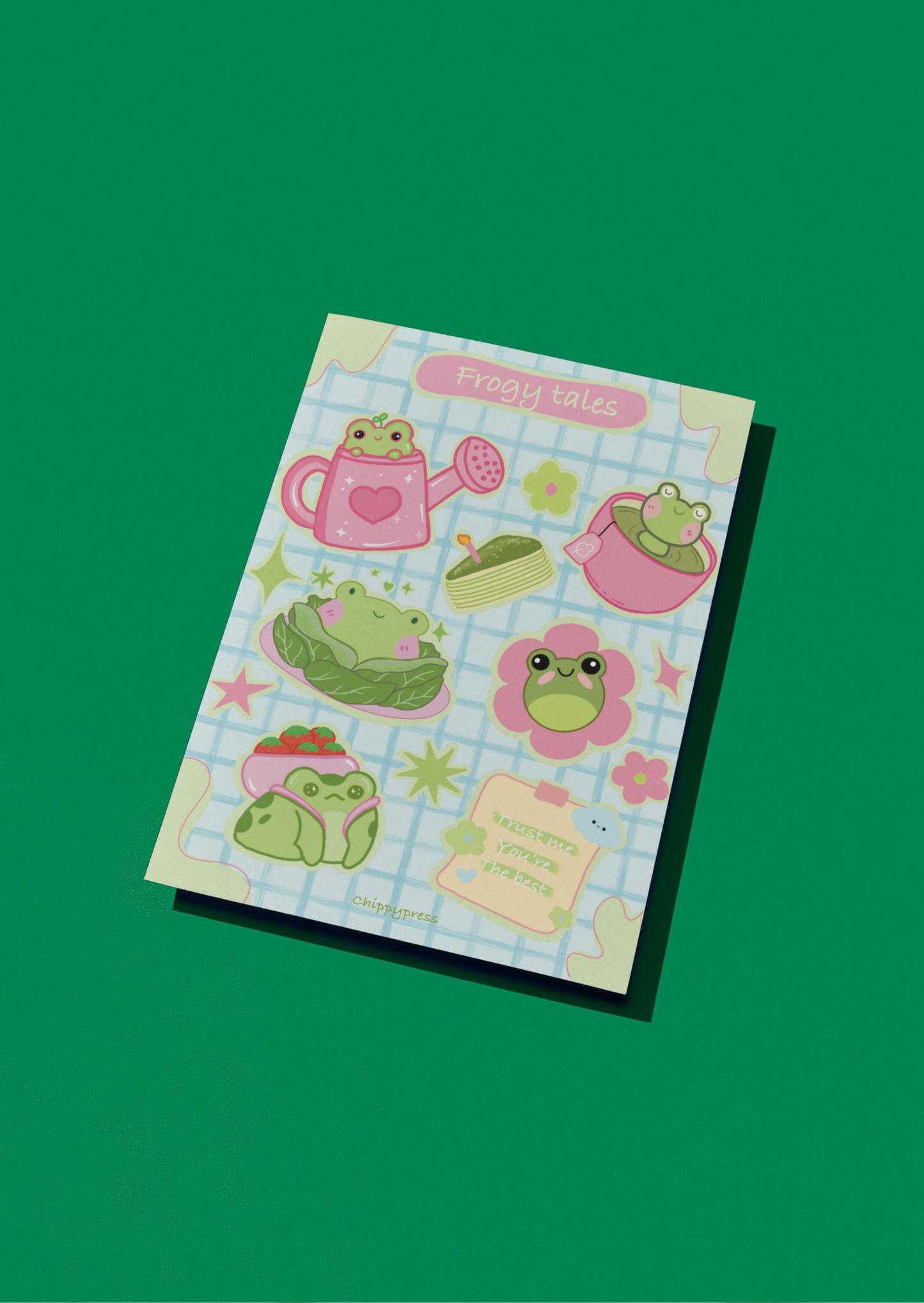 Frogy tales stickers sheet