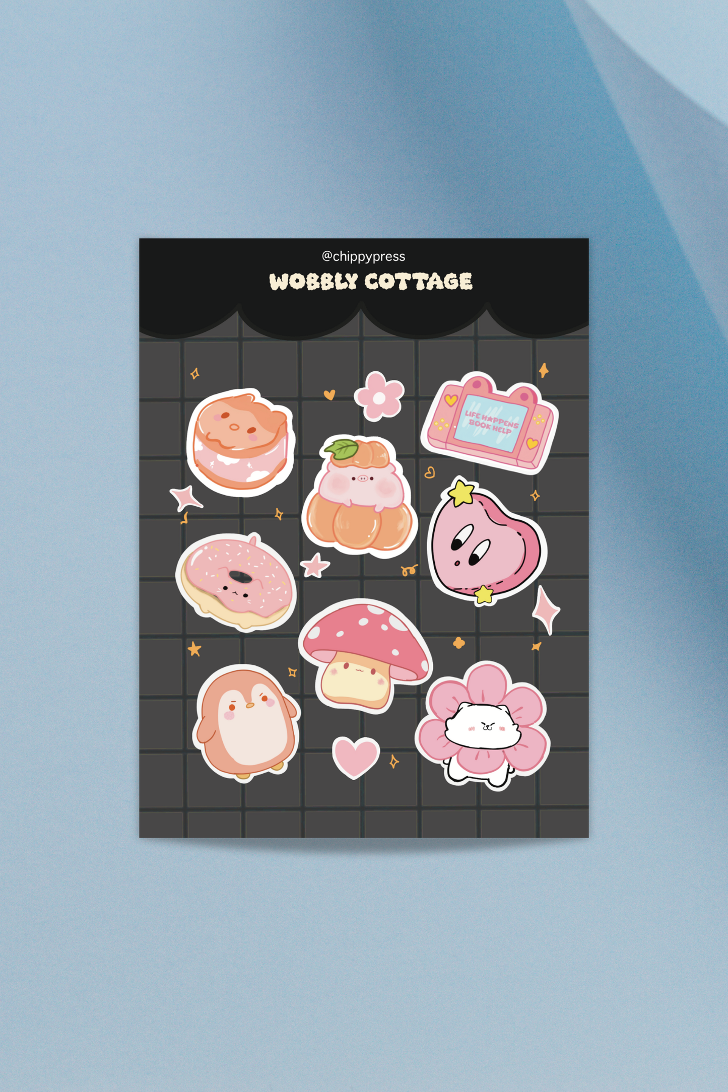 Wobbly cottage Sticker Sheet