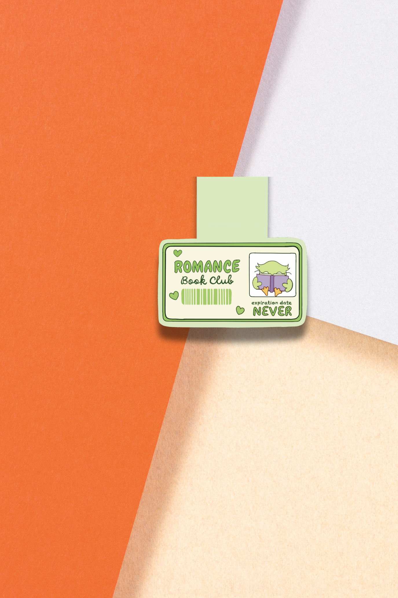 Owl's Library Card Magnetic Bookmark