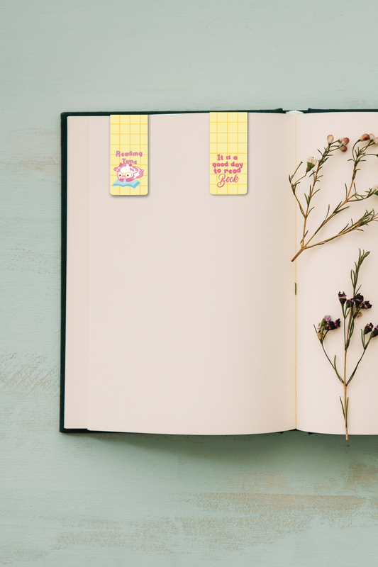 Reading time small magnetic Bookmark