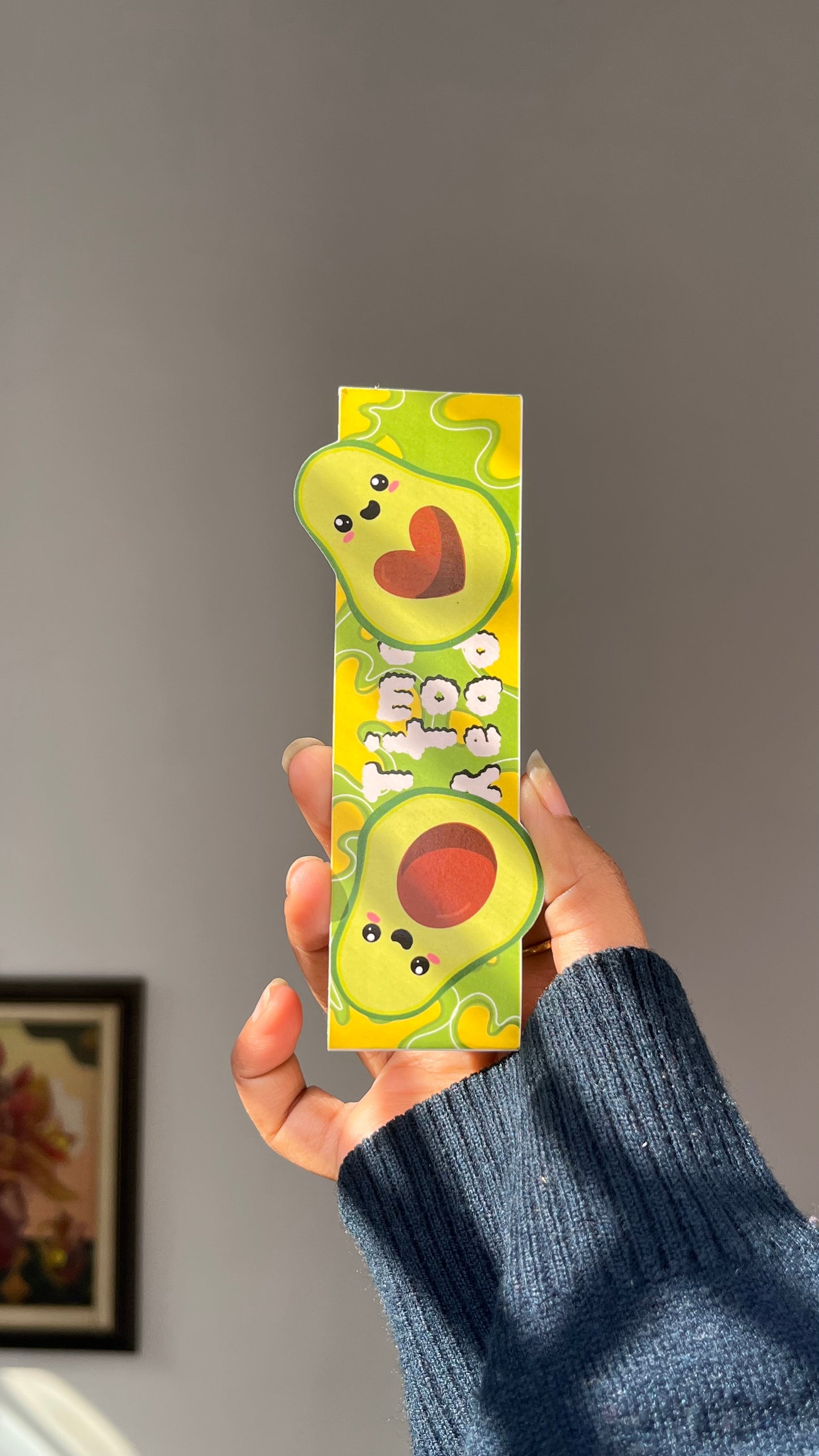 Avocado's time to read magnetic bookmark