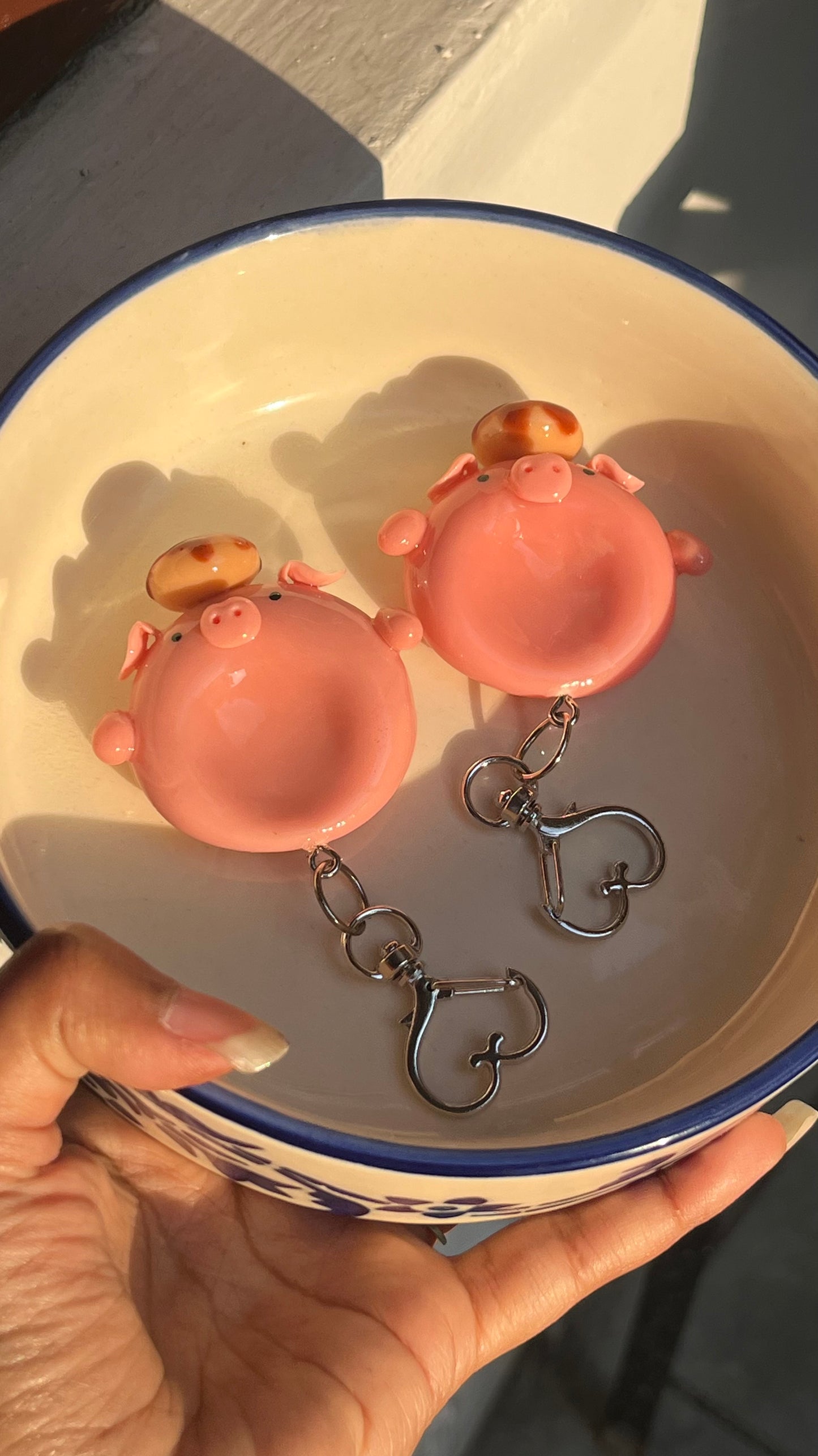 Piglets Worry Stone