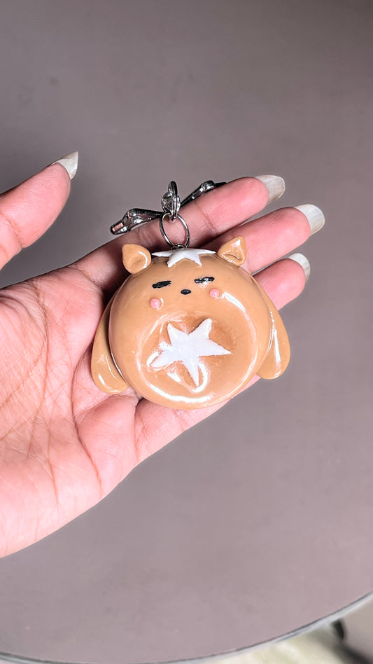 Cutesy Meow bunny worry stone
