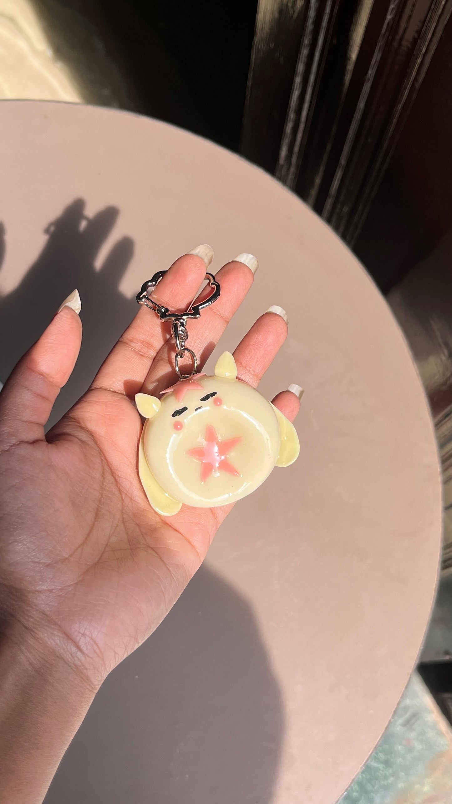 Butter bunny with star worry stone