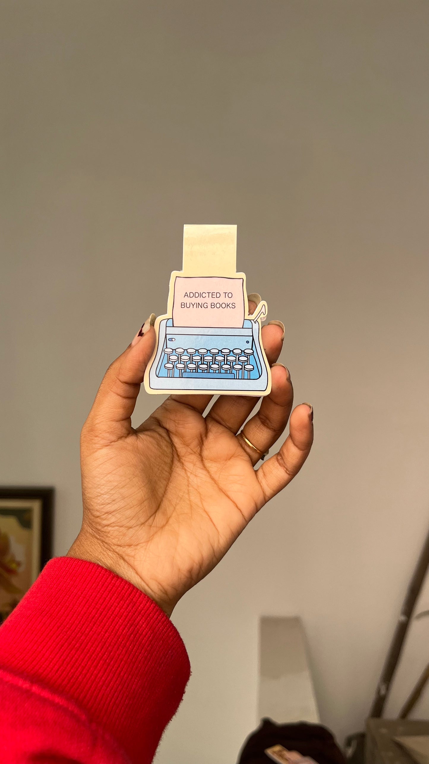 Typewriter Magnetic Bookmark