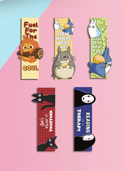 Whimsical and Aesthetic Set of 5 Magnetic Bookmark