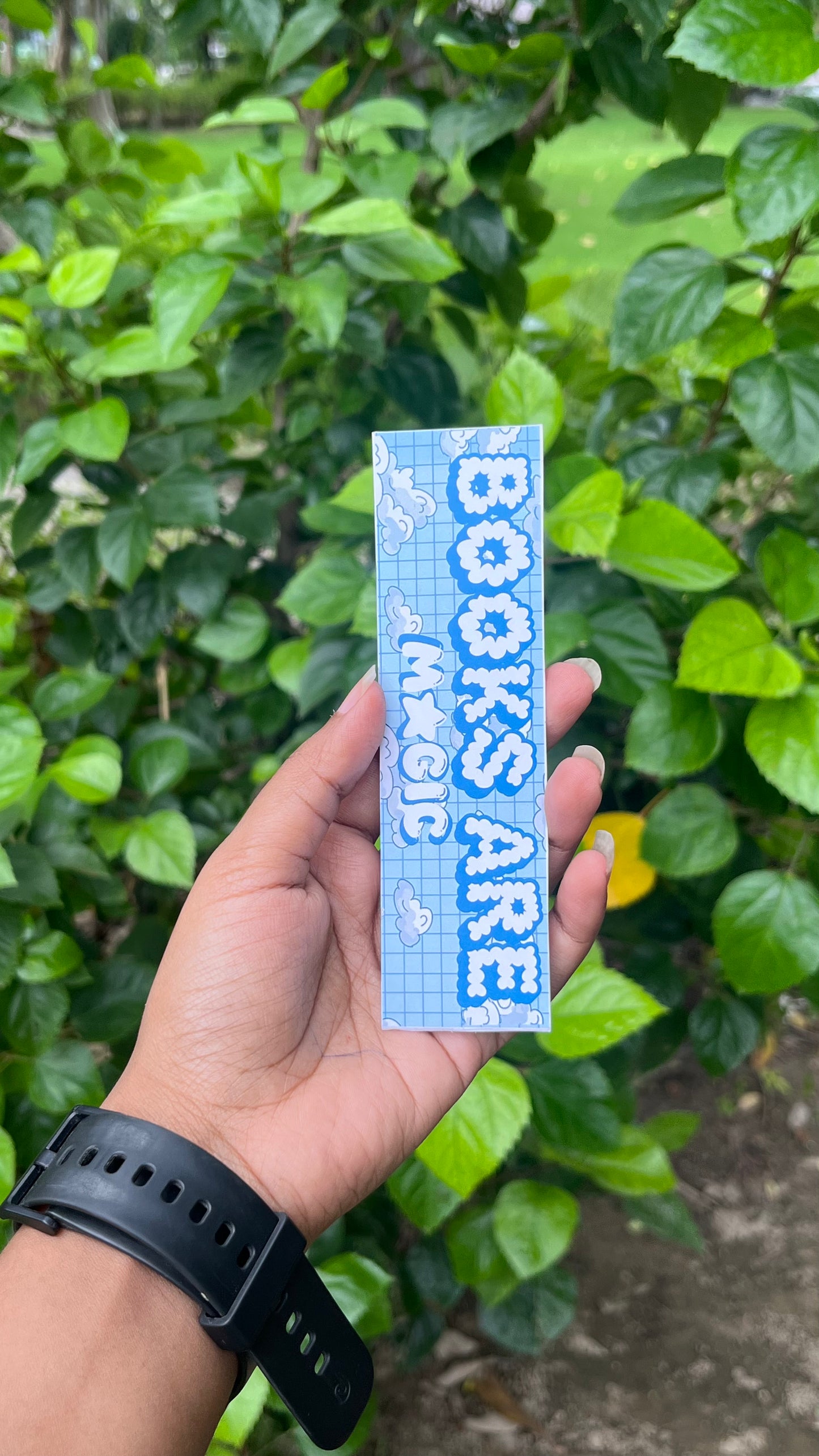 Books are magic cloud magnetic bookmark