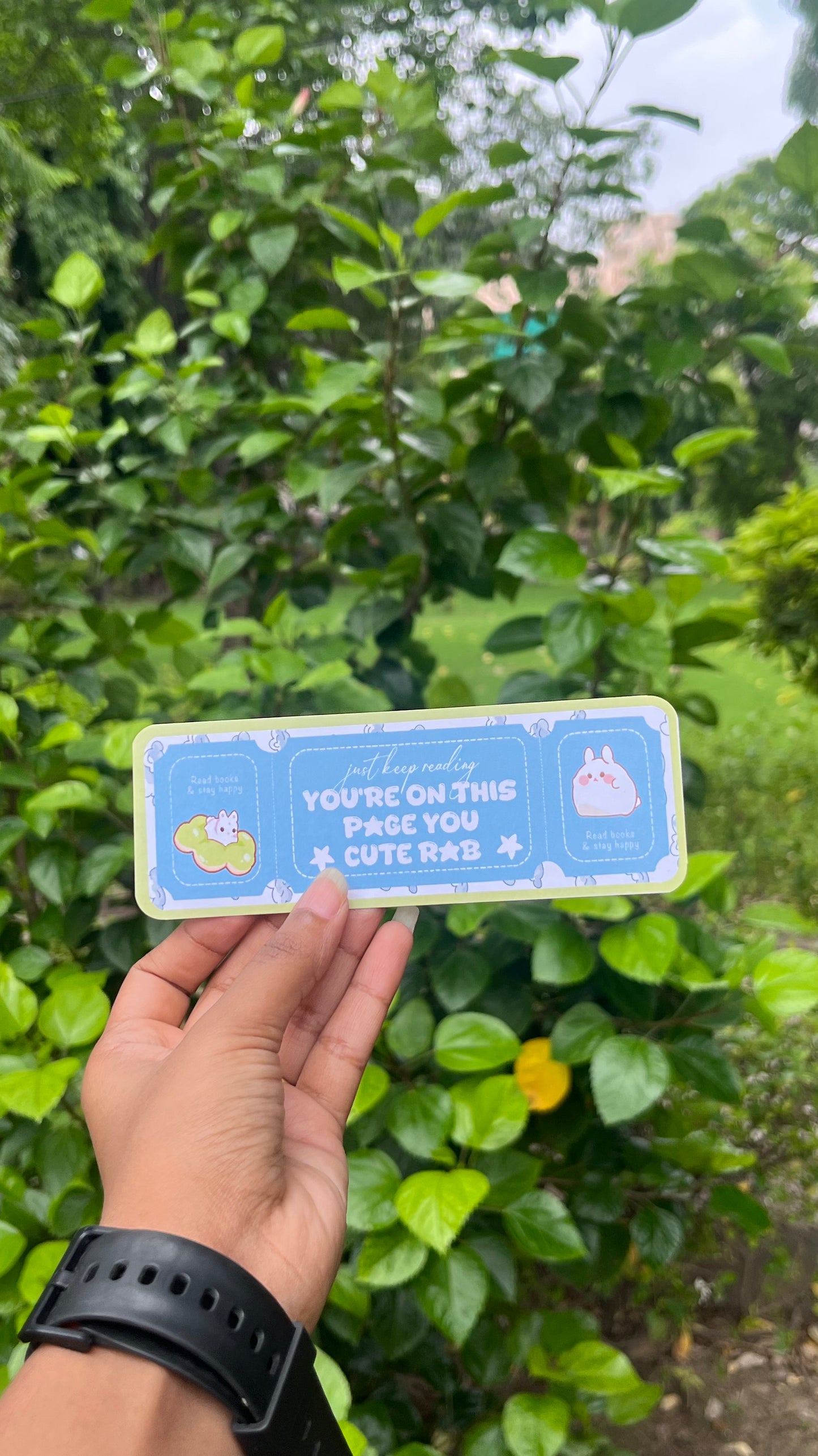 cute rabbit bookmark