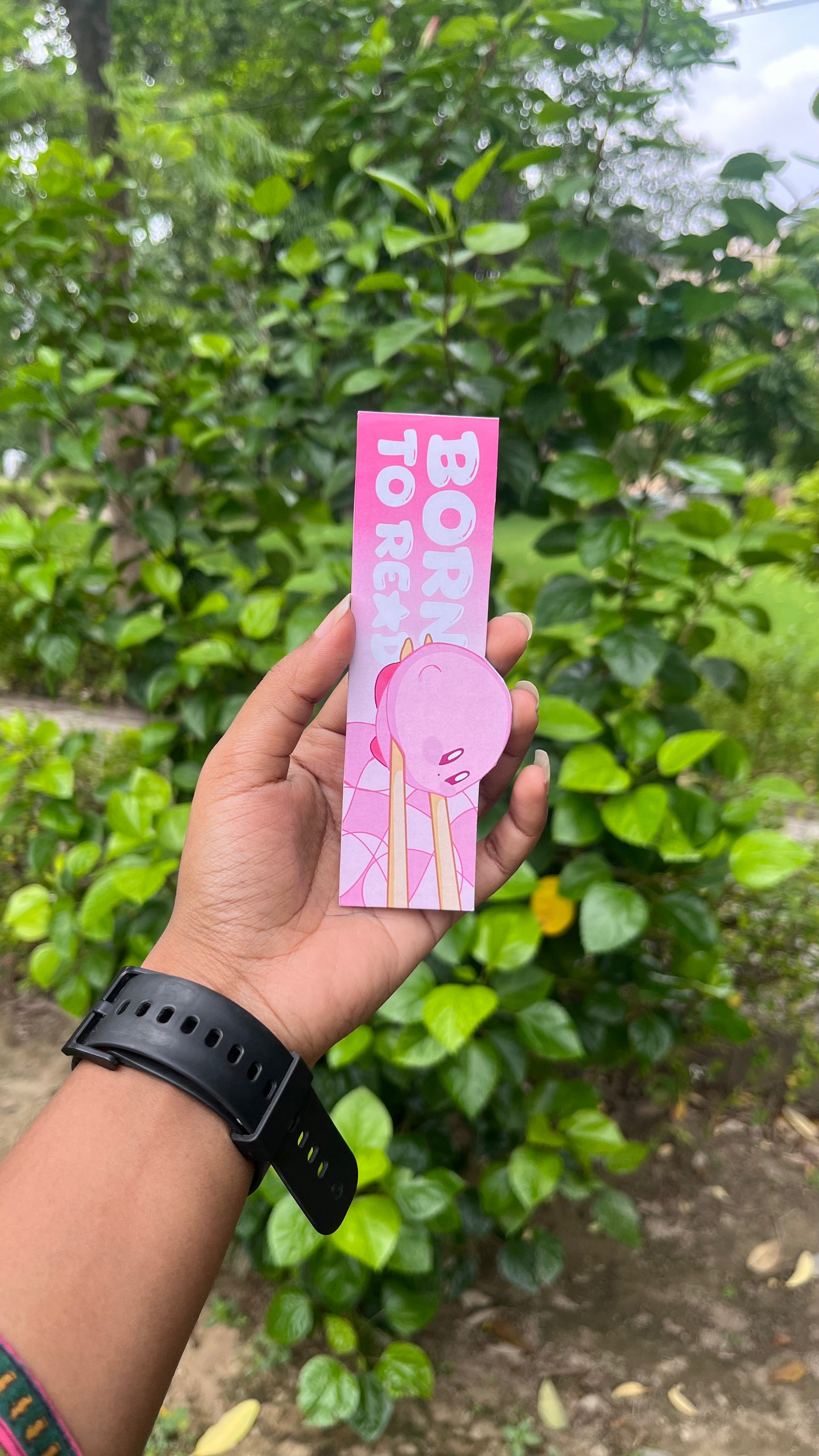 born to read magnetic bookmark