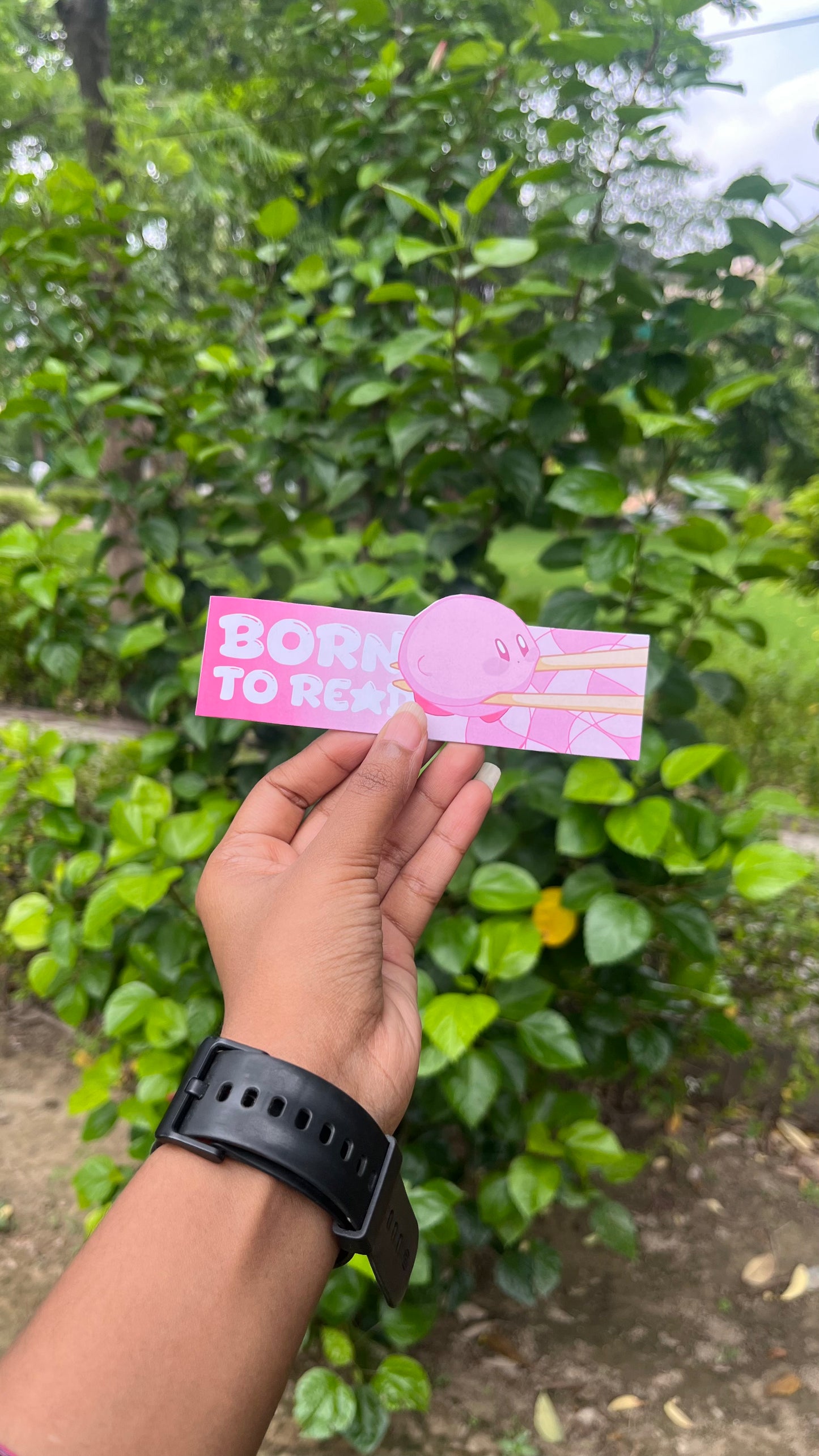 born to read magnetic bookmark