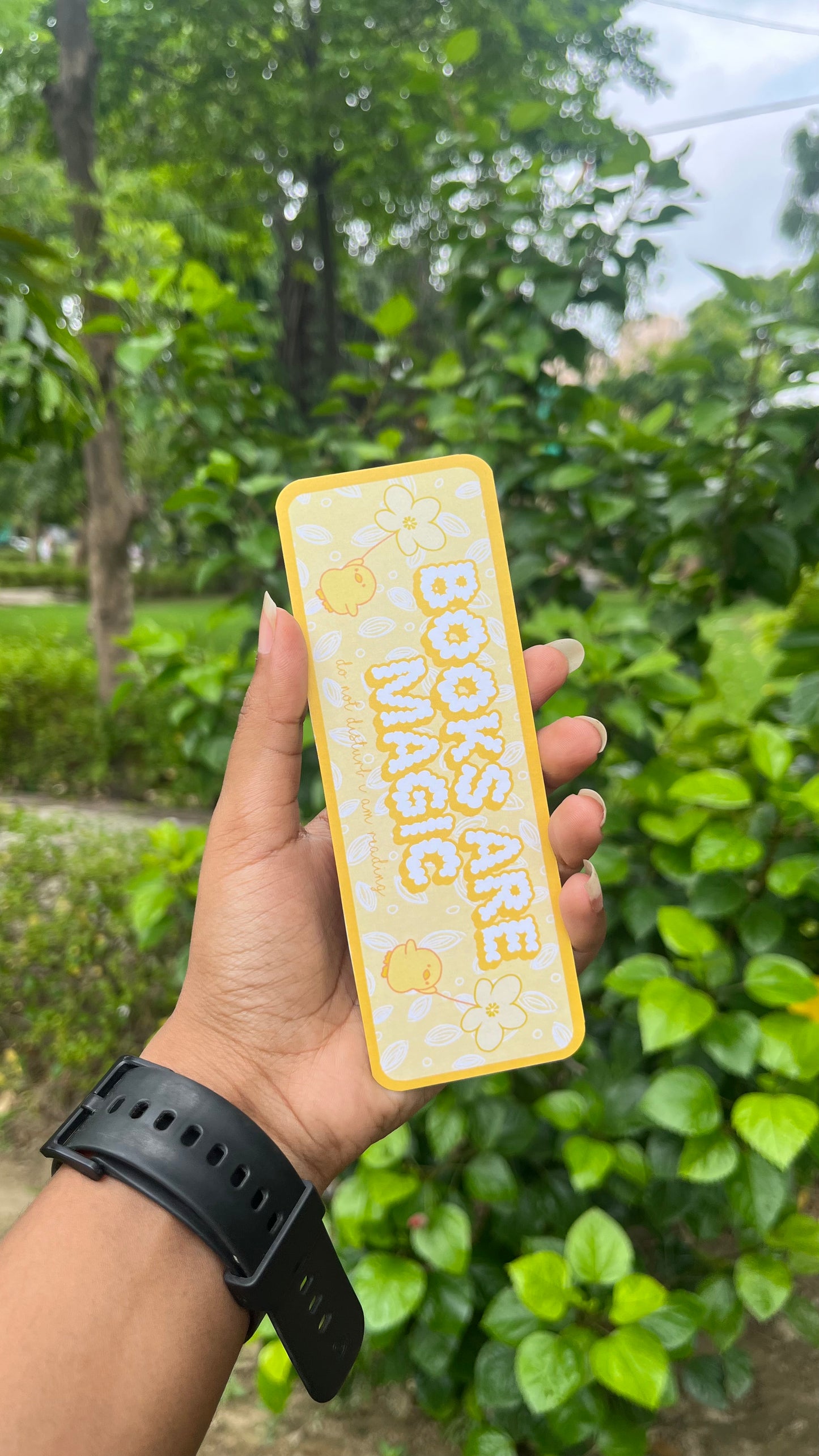 books are magic in yellow bookmark