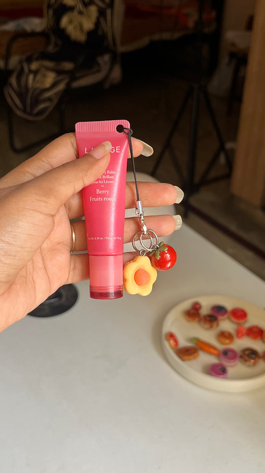 flower with tomato charm