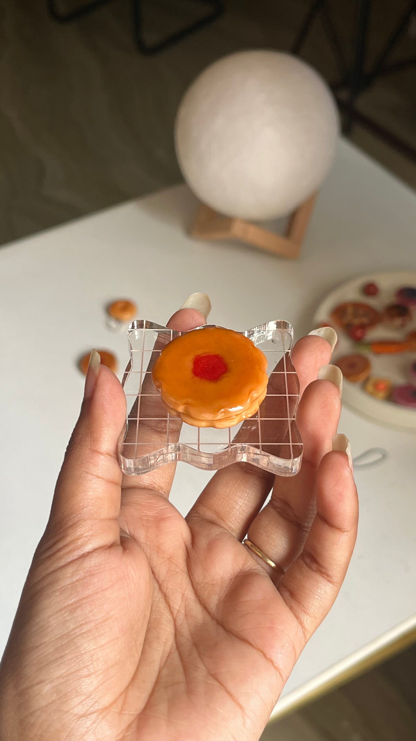 Biscuit with cherry filling Magnet/Pin