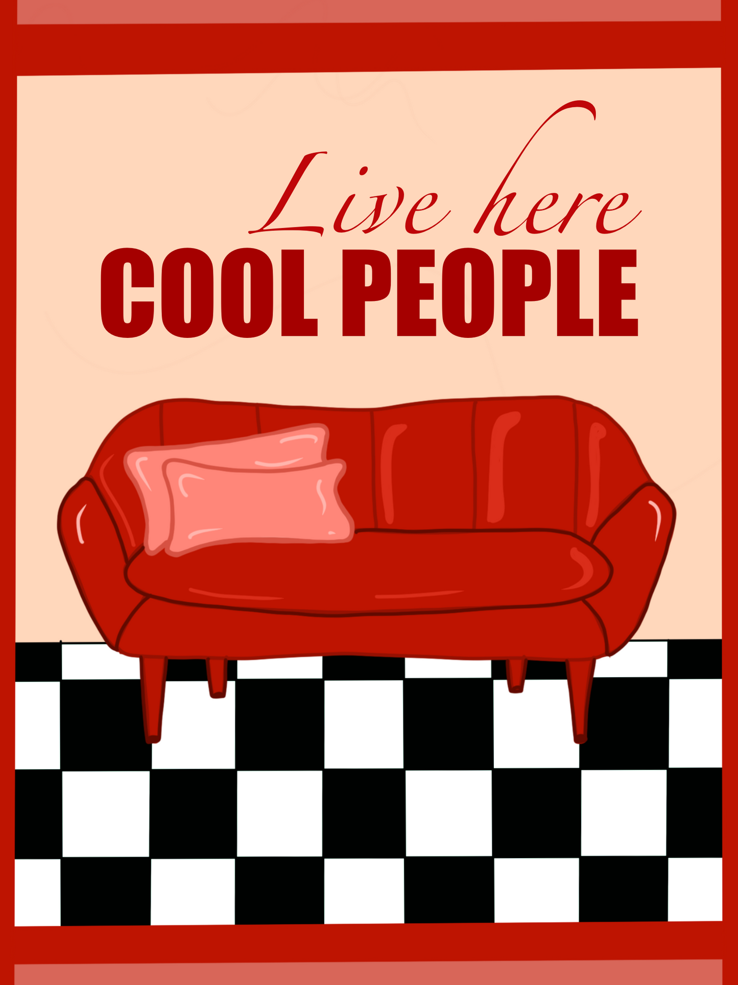 cool people vibe poster