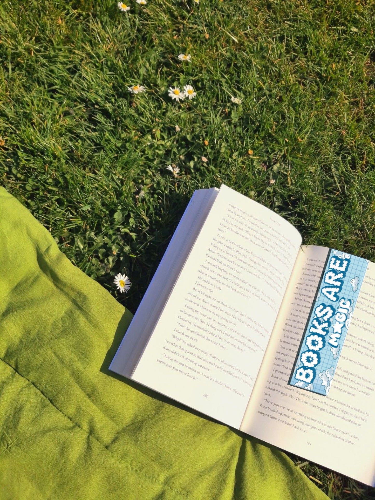 Books are magic cloud magnetic bookmark