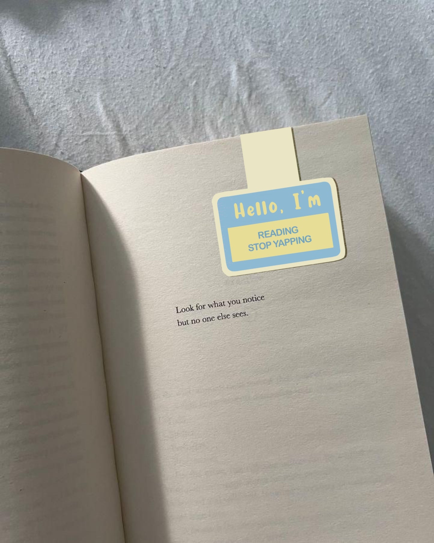hello! I am reading Magnetic Bookmark