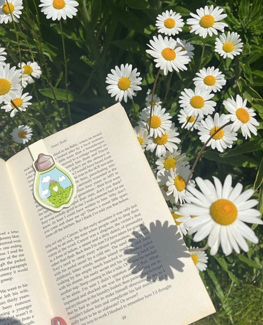 frog in a bulb magnetic bookmark