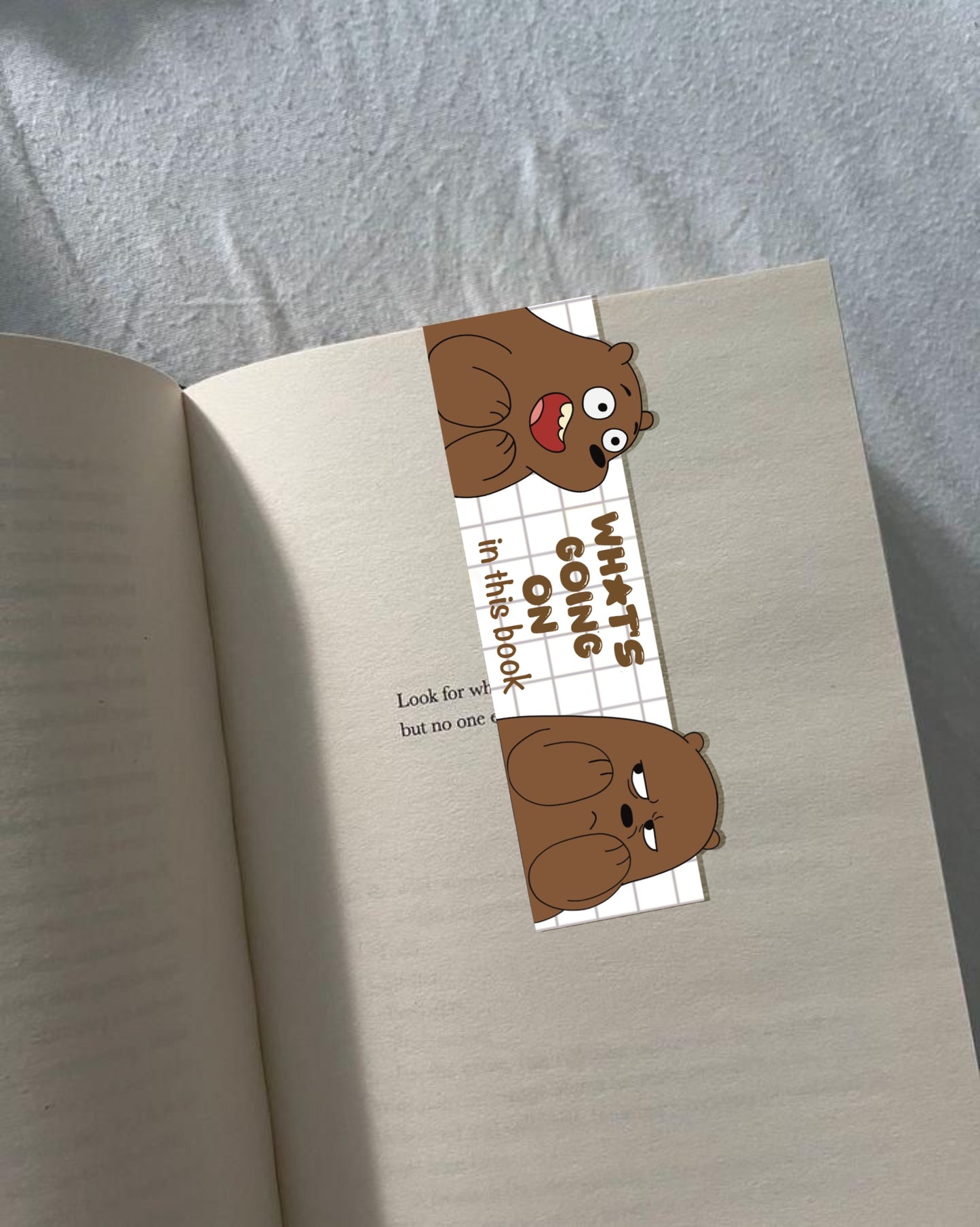 What's going on Bear Magnetic Bookmark