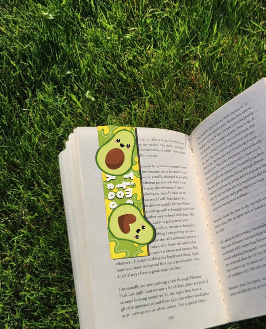 Avocado's time to read magnetic bookmark